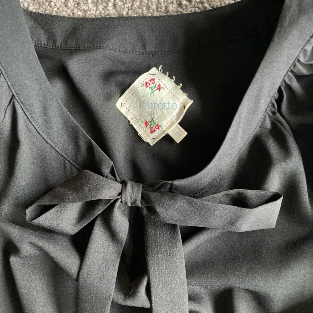 Black Tiered Dress - Picture 3 of 4